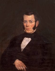 Painted portrait of Alfred Ryors